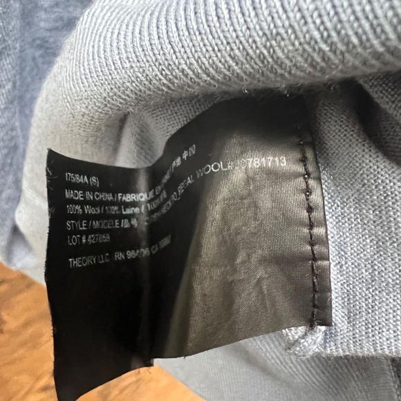 THEORY BLUE/GREY CARDIGAN - Picture 3 of 8